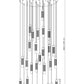 Z-Lite Stari 27-Light Medium Bulb Base Matte Black Steel Frame Chandelier
