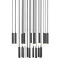 Z-Lite Stari 27-Light Medium Bulb Base Matte Black Steel Frame Chandelier