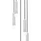 Z-Lite Stari 5-Light Medium Bulb Base Brushed Nickel Steel Frame Chandelier