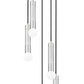 Z-Lite Stari 5-Light Medium Bulb Base Brushed Nickel Steel Frame Chandelier
