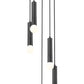 Z-Lite Stari 5-Light Medium Bulb Base Matte Black Steel Frame Chandelier