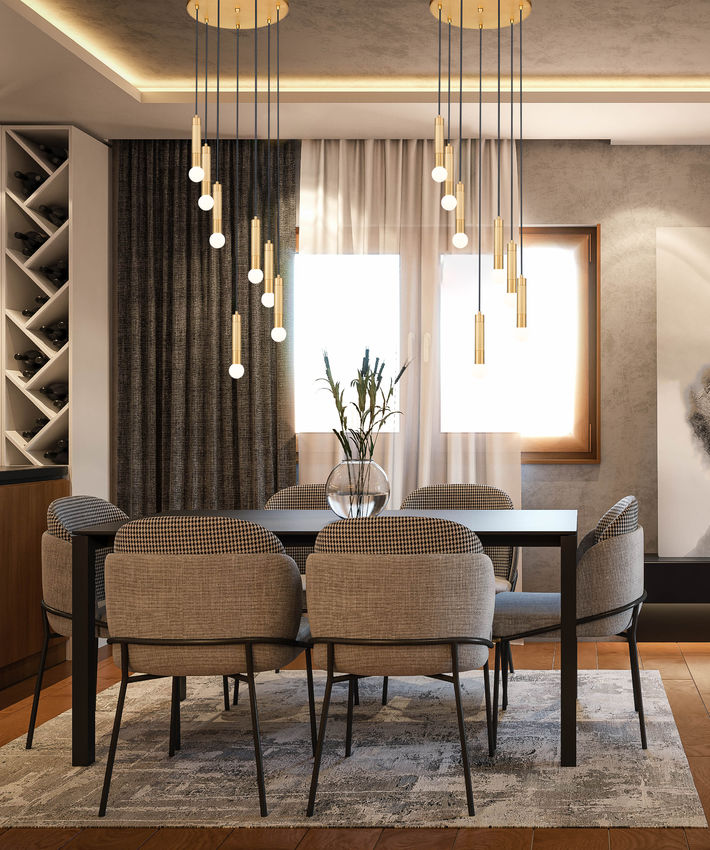 Z-Lite Stari 5-Light Medium Bulb Base Modern Gold Steel Frame Chandelier