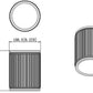 Z-Lite Stari 6" W x 8" H 1-Light LED Integrated Matte Black Steel Frosted Acrylic Shade Flush Mount Lighting