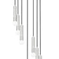 Z-Lite Stari 7-Light Medium Bulb Base Brushed Nickel Steel Frame Chandelier