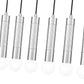 Z-Lite Stari 7-Light Medium Bulb Base Brushed Nickel Steel Frame Linear Chandelier