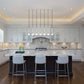 Z-Lite Stari 7-Light Medium Bulb Base Brushed Nickel Steel Frame Linear Chandelier