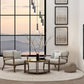 Z-Lite Stari 7-Light Medium Bulb Base Matte Black Steel Frame Chandelier
