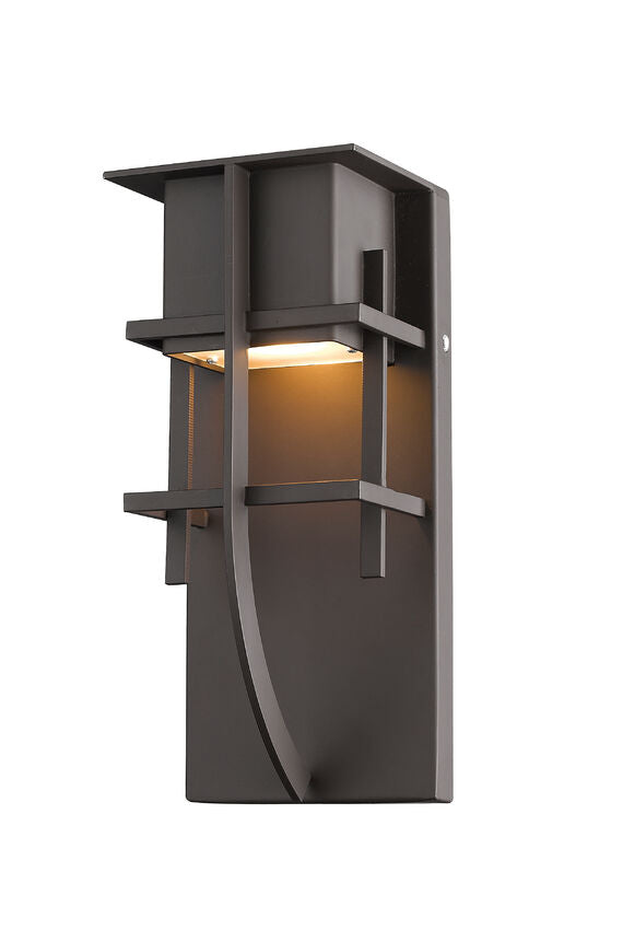 Z-Lite Stillwater 5" 1-Light LED Deep Bronze Aluminum Outdoor Wall Sconce