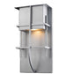 Z-Lite Stillwater 8" 1-Light LED Silver Aluminum Outdoor Wall Sconce