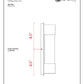 Z-Lite Striate 5" W x 17" H 1-Light LED Silver Outdoor Wall Sconce With Clear Optic Glass Shade