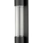 Z-Lite Striate 5" W x 21" H 1-Light LED Black Outdoor Wall Sconce With Clear Optic Glass Shade