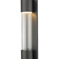 Z-Lite Striate 5" W x 21" H 1-Light LED Black Outdoor Wall Sconce With Clear Optic Glass Shade