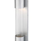 Z-Lite Striate 5" W x 21" H 1-Light LED Silver Outdoor Wall Sconce With Clear Optic Glass Shade