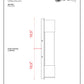 Z-Lite Striate 5" W x 21" H 1-Light LED Silver Outdoor Wall Sconce With Clear Optic Glass Shade