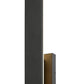 Z-Lite Stylet 18" 2-Light LED Sand Black and White Acrylic Shade Outdoor Wall Light
