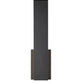 Z-Lite Stylet 18" 2-Light LED Sand Black and White Acrylic Shade Outdoor Wall Light