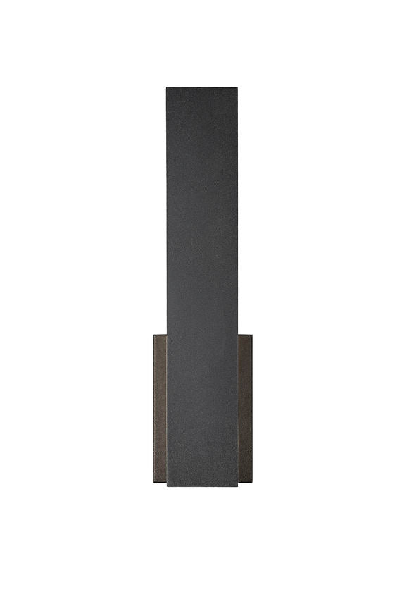 Z-Lite Stylet 18" 2-Light LED Sand Black and White Acrylic Shade Outdoor Wall Light