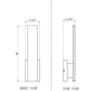 Z-Lite Stylet 18" 2-Light LED Sand Black and White Acrylic Shade Outdoor Wall Light