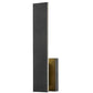 Z-Lite Stylet 18" 2-Light LED Sand Black and White Acrylic Shade Outdoor Wall Light