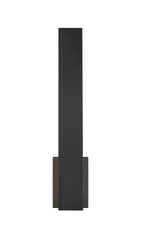 Z-Lite Stylet 24" 2-Light LED Sand Black and White Acrylic Shade Outdoor Wall Light