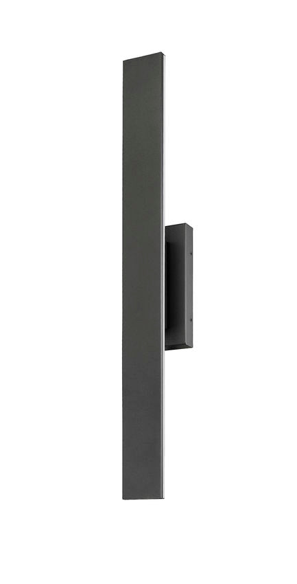 Z-Lite Stylet 36" 2-Light LED Sand Black and White Acrylic Shade Outdoor Wall Light