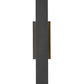 Z-Lite Stylet 36" 2-Light LED Sand Black and White Acrylic Shade Outdoor Wall Light