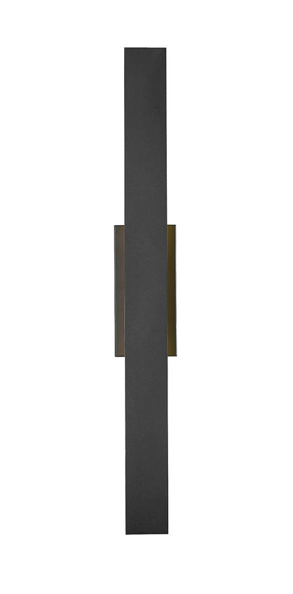 Z-Lite Stylet 36" 2-Light LED Sand Black and White Acrylic Shade Outdoor Wall Light