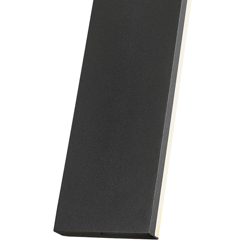 Z-Lite Stylet 36" 2-Light LED Sand Black and White Acrylic Shade Outdoor Wall Light
