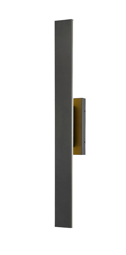 Z-Lite Stylet 36" 2-Light LED Sand Black and White Acrylic Shade Outdoor Wall Light