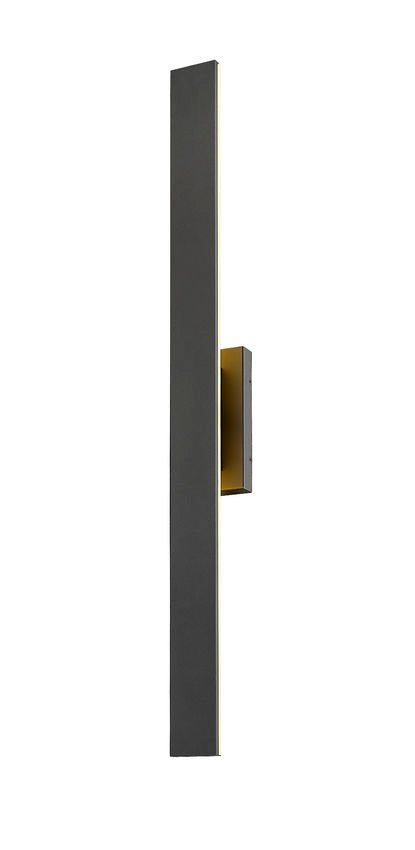 Z-Lite Stylet 48" 4-Light LED Sand Black and White Acrylic Shade Outdoor Wall Light