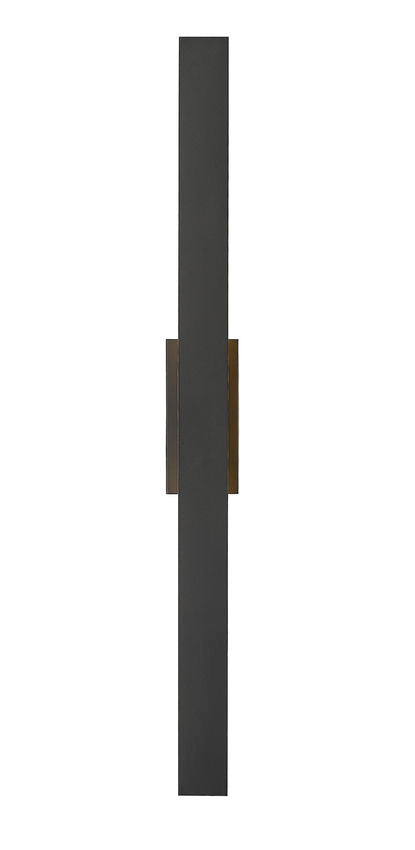 Z-Lite Stylet 48" 4-Light LED Sand Black and White Acrylic Shade Outdoor Wall Light