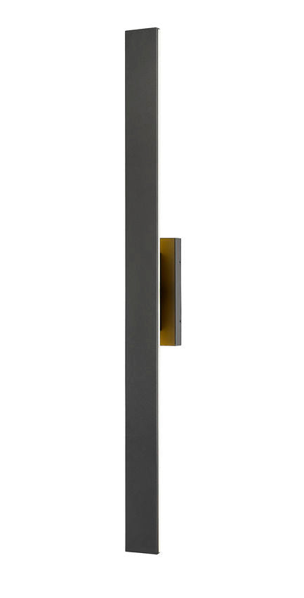 Z-Lite Stylet 48" 4-Light LED Sand Black and White Acrylic Shade Outdoor Wall Light