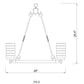 Z-Lite Tahoe 29" 8-Light Ashen Barnboard Outdoor Pendant Light With Clear Glass Shade