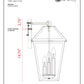 Z-Lite Talbot 10" 3-Light Black Stainless Steel Outdoor Wall Sconce With Clear Beveled Glass Shade