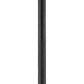 Z-Lite Talbot 10" W x 110" H 1-Light Black Stainless Steel and Aluminium Frame Clear Beveled Glass Shade Outdoor Post Mounted Fixture