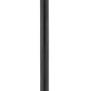 Z-Lite Talbot 10" W x 110" H 1-Light Black Stainless Steel and Aluminium Frame Clear Beveled Glass Shade Outdoor Post Mounted Fixture