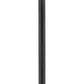 Z-Lite Talbot 10" W x 110" H 1-Light Black Stainless Steel and Aluminium Frame Clear Beveled Glass Shade Outdoor Post Mounted Fixture