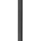 Z-Lite Talbot 10" W x 110" H 1-Light Black Stainless Steel and Aluminium Frame Clear Beveled Glass Shade Outdoor Post Mounted Fixture