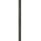 Z-Lite Talbot 10" W x 110" H 1-Light Oil Rubbed Bronze Stainless Steel and Aluminium Frame Clear Beveled Glass Shade Outdoor Post Mounted Fixture