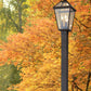 Z-Lite Talbot 10" W x 114" H 3-Light Oil Rubbed Bronze Stainless Steel and Aluminium Frame Clear Beveled Glass Shade Outdoor Post Mounted Fixture