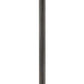 Z-Lite Talbot 10" W x 114" H 3-Light Oil Rubbed Bronze Stainless Steel and Aluminum Frame Clear Seedy Glass Shade Outdoor Post Mounted Fixture