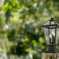Z-Lite Talbot 10" W x 21" H 3-Light Black Outdoor Pier Mounted Fixture and Square Pier Mount Hardware With Clear Beveled Glass Shade