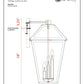 Z-Lite Talbot 12" 3-Light Oil Rubbed Bronze Stainless Steel Outdoor Wall Sconce With Seedy Glass Shade