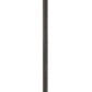 Z-Lite Talbot 15" W x 117" H 3-Light Oil Rubbed Bronze Stainless Steel and Aluminium Frame Clear Seedy Glass Shade Outdoor Post Mounted Fixture