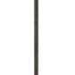 Z-Lite Talbot 15" W x 117" H 3-Light Oil Rubbed Bronze Stainless Steel and Aluminium Frame Clear Seedy Glass Shade Outdoor Post Mounted Fixture