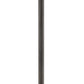 Z-Lite Talbot 15" W x 117" H 3-Light Oil Rubbed Bronze Stainless Steel and Aluminium Frame Clear Seedy Glass Shade Outdoor Post Mounted Fixture