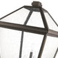 Z-Lite Talbot 20" W x 117" H 4-Light Oil Rubbed Bronze Stainless Steel and Iron Clear Beveled Glass Shade Outdoor Post Mounted Fixture