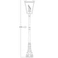 Z-Lite Talbot 20" W x 117" H 4-Light Oil Rubbed Bronze Stainless Steel and Iron Clear Beveled Glass Shade Outdoor Post Mounted Fixture
