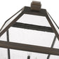 Z-Lite Talbot 20" W x 128" H 4-Light Oil Rubbed Bronze Stainless Steel and Iron Clear Beveled Glass Shade Outdoor Post Mounted Fixture