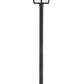 Z-Lite Talbot 20" W x 129" H 4-Light Black Stainless Steel and Iron Clear Beveled Glass Shade Outdoor Post Mounted Fixture